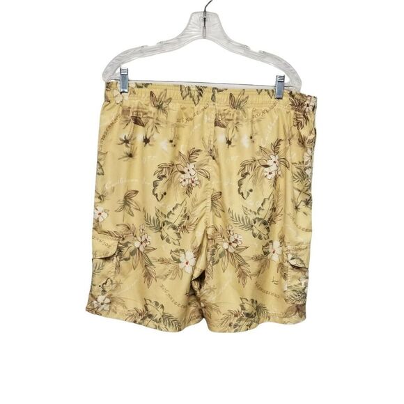 Caribbean Joe Swim Shorts Multicolor Yellow Size XL - Picture 1 of 6